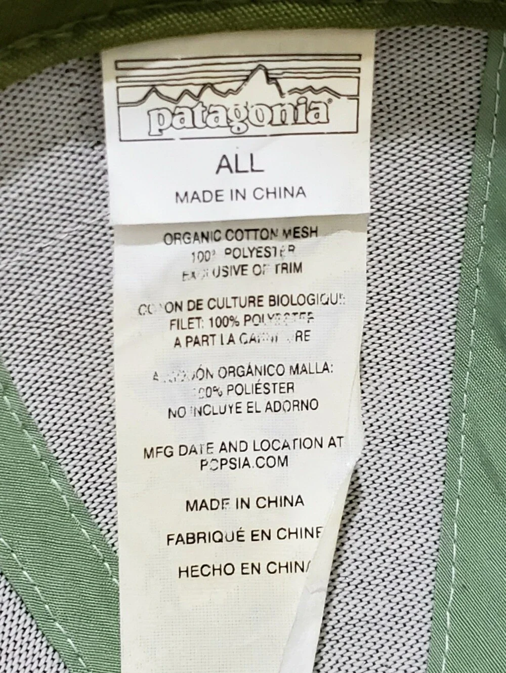 PATAGONIA Women's Organic Cotton Mesh Snap-Back Truckers Cap (ALL) Olive/White